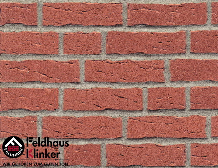 Клинкерная фасадная плитка Feldhaus klinker R694 Sintra carmesi