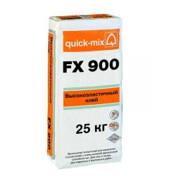 Высокоэластичный плиточный клей (C2 TE, S1) Quick-mix FX900